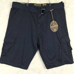 Evolution‎ In Design Mens Shorts Cargo Peacoat Blue Flap Pocket Timeless 42 New